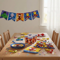 Pack Decoración Cumpleaños Spidey para 12 Personas