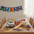 Pack Decoración Cumpleaños Spidey para 12 Personas
