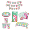 Pack Decoración Cumpleaños Unicornio Encantado para 18 Personas