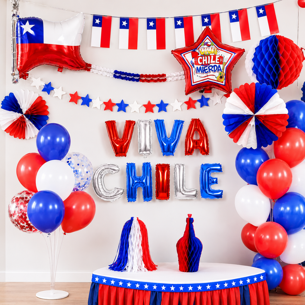 Pack Decoración Fiestas Patrias Chile Viva Chile