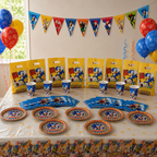 Pack Decoración Cumpleaños Sonic para 18 Personas