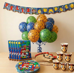 Pack Decoración Cumpleaños Súper Mario para 18 Personas
