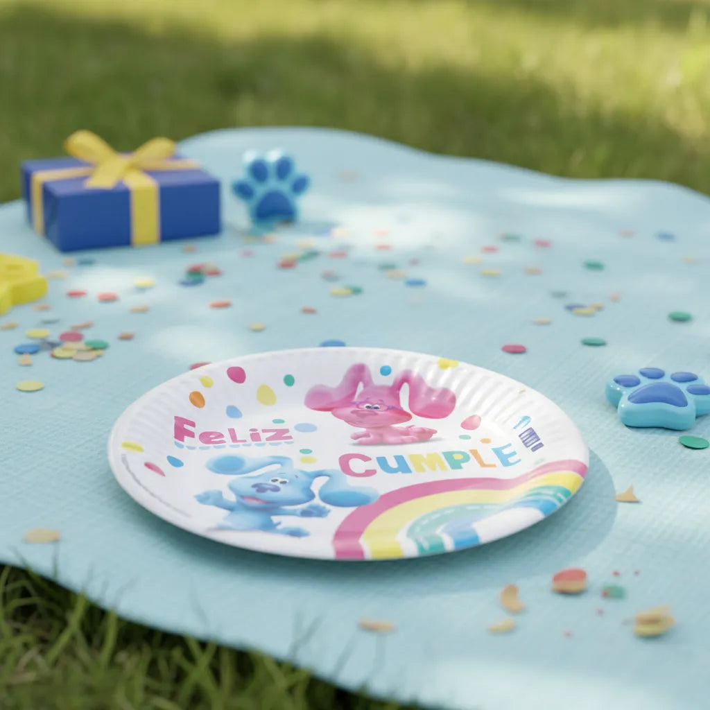 Pack Decoración Cumpleaños Pistas de Blue para 36 Personas
