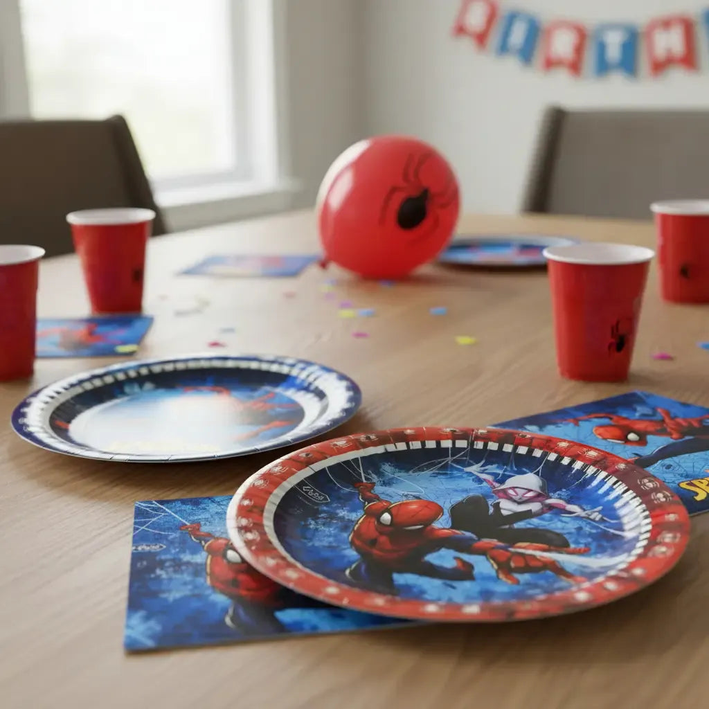 Pack Decoración Cumpleaños Spiderman para 30 Personas
