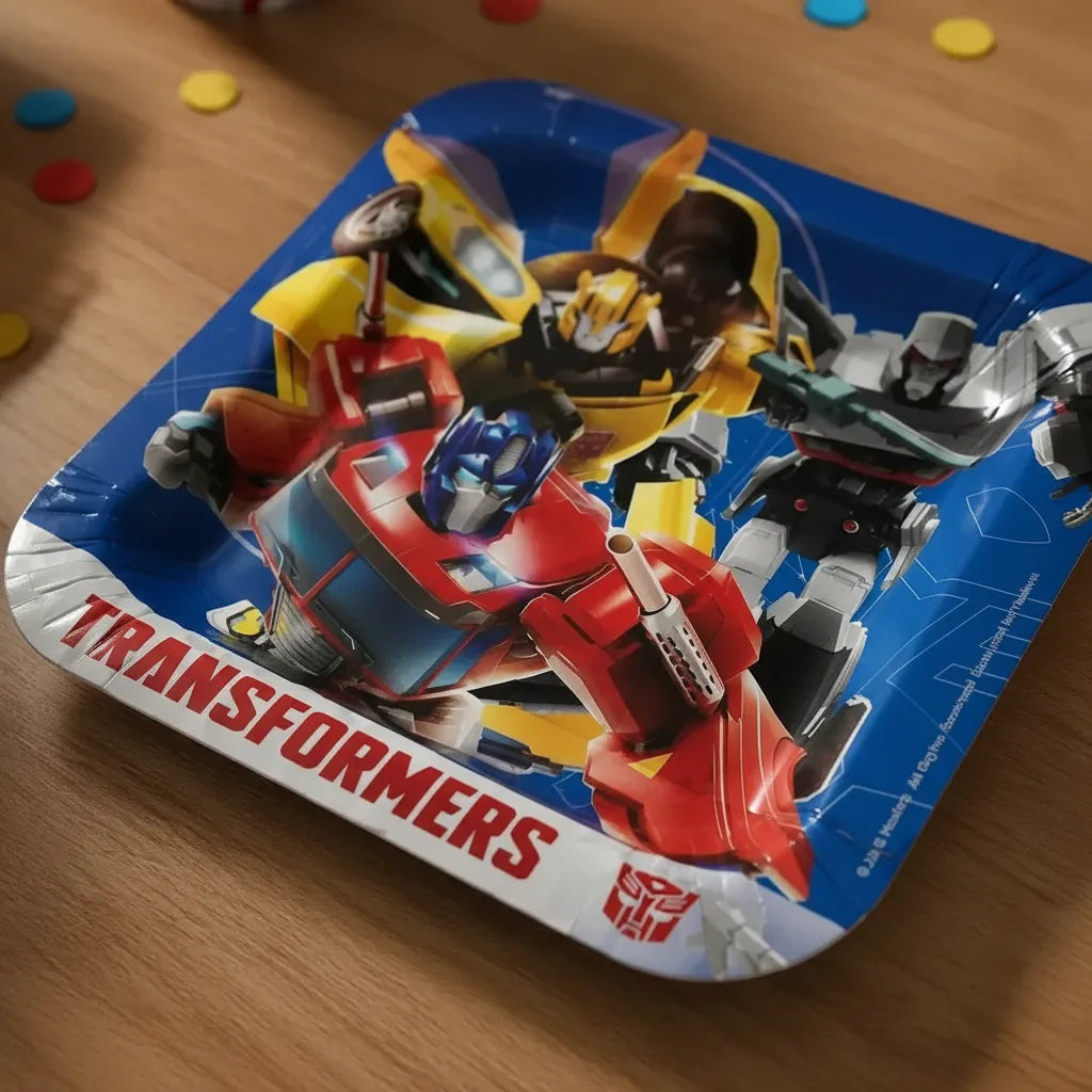 Pack Decoración Cumpleaños Transformers para 24 Personas