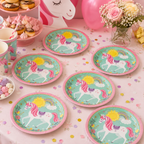 Pack Decoración Cumpleaños Unicornio Encantado para 12 Personas