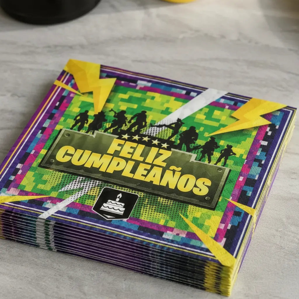 Pack Decoración Cumpleaños Gamer para 24 Personas