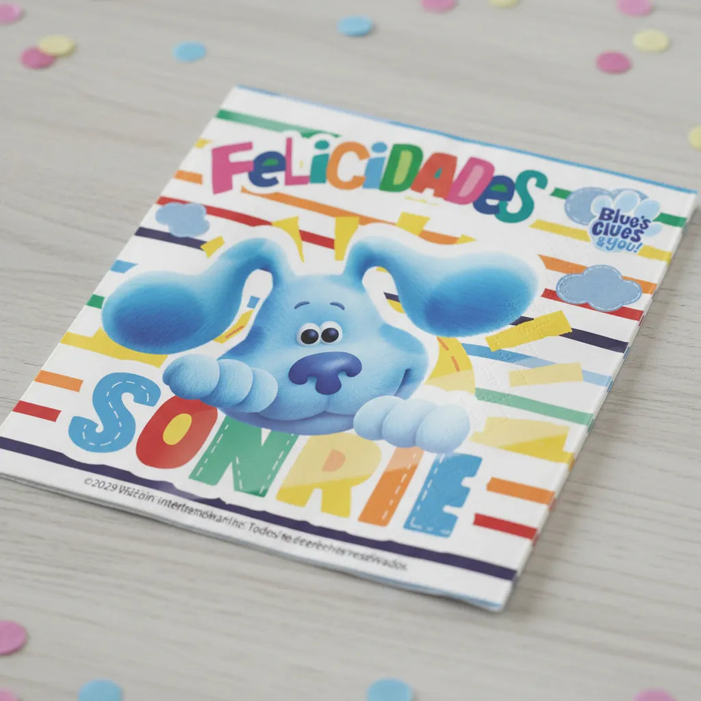 Pack Decoración Cumpleaños Pistas de Blue para 36 Personas