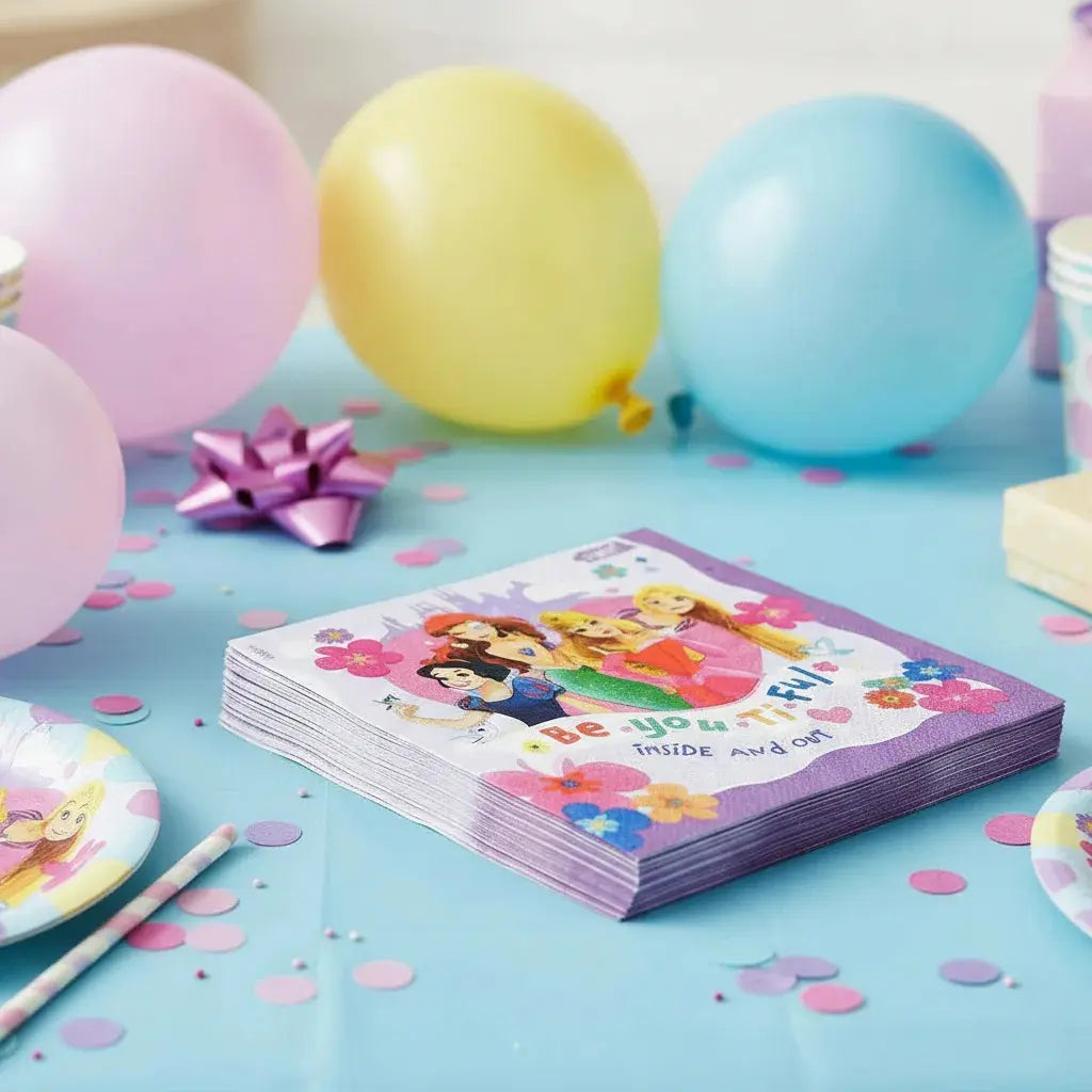 Pack Decoración Cumpleaños Princesas Disney para 30 Personas