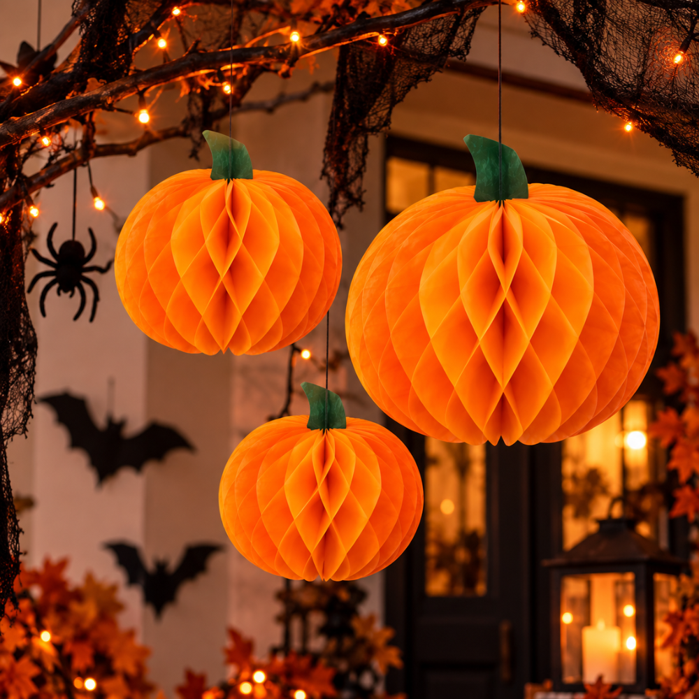 Colgante Calabaza Halloween x 3