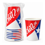 Set 6 Vasos Fiestas Patrias Chile 250 cc