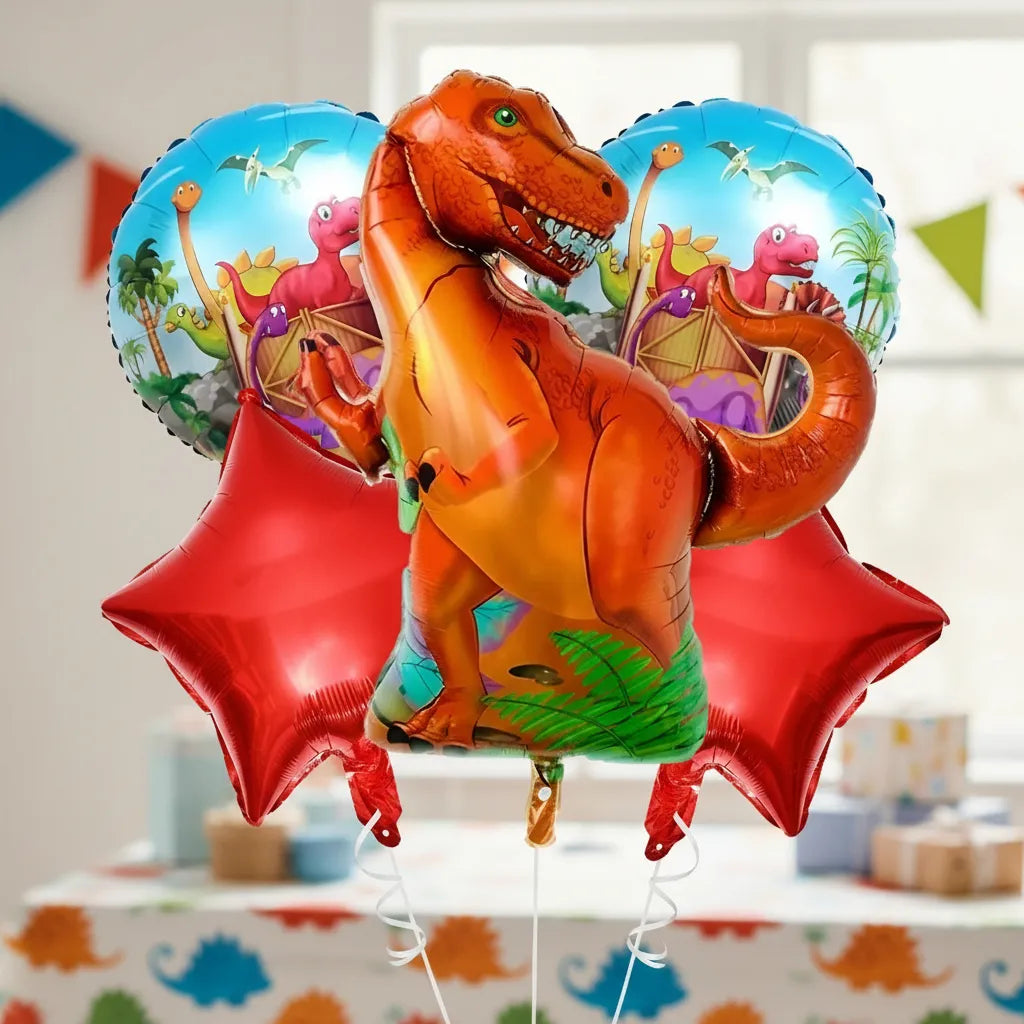Pack Decoración Cumpleaños Dinosaurio para 12 Personas
