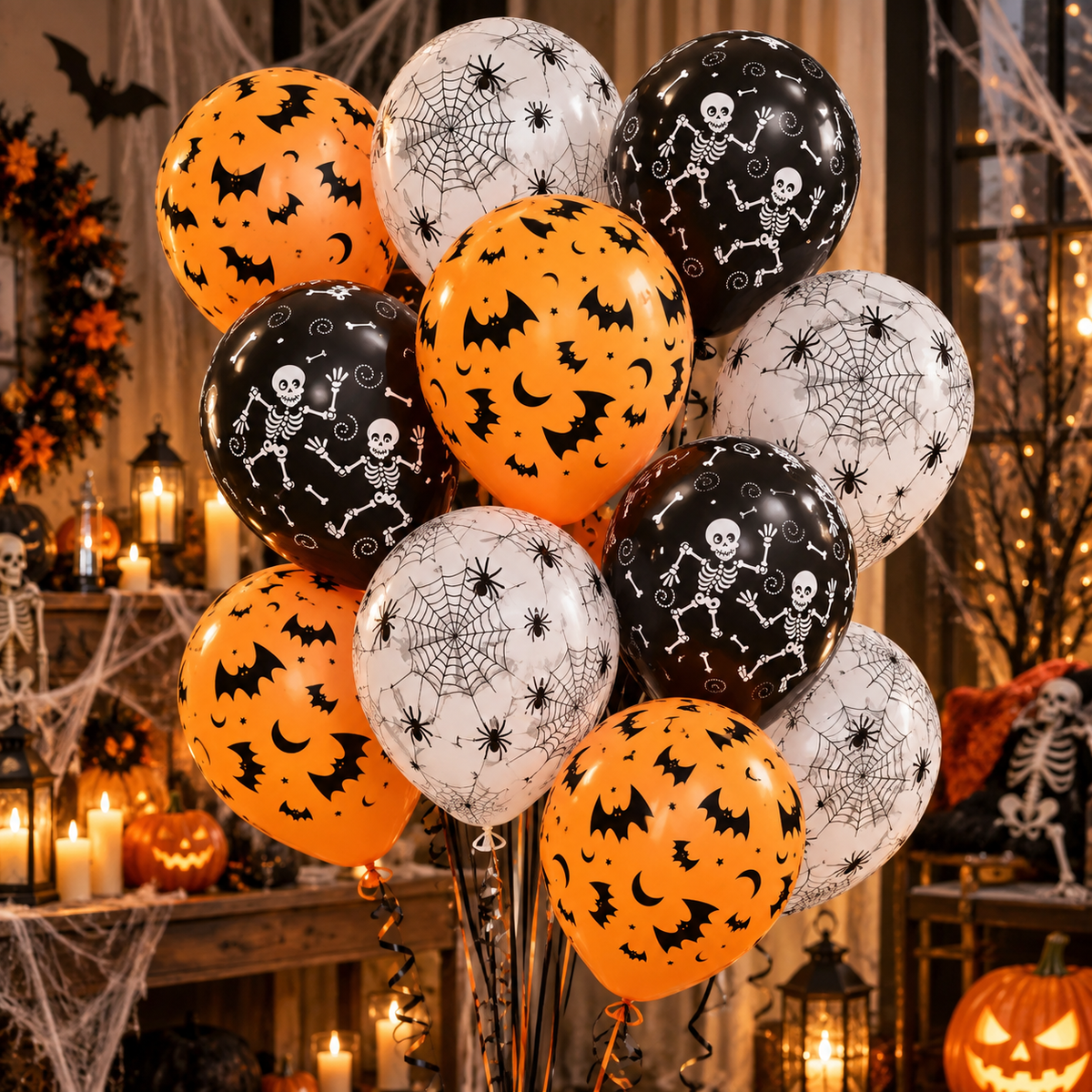 Globos Látex Premium Halloween x 12