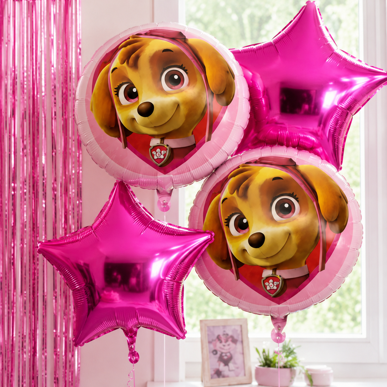 Set Decoración Cumpleaños Skye Paw Patrol | Cotillón Activarte