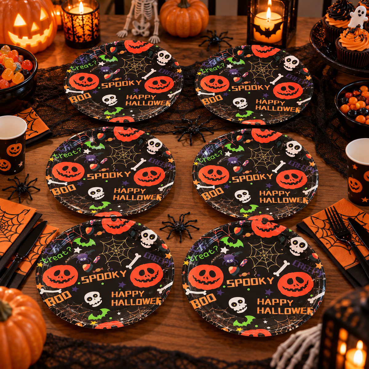 Platos Halloween x 6