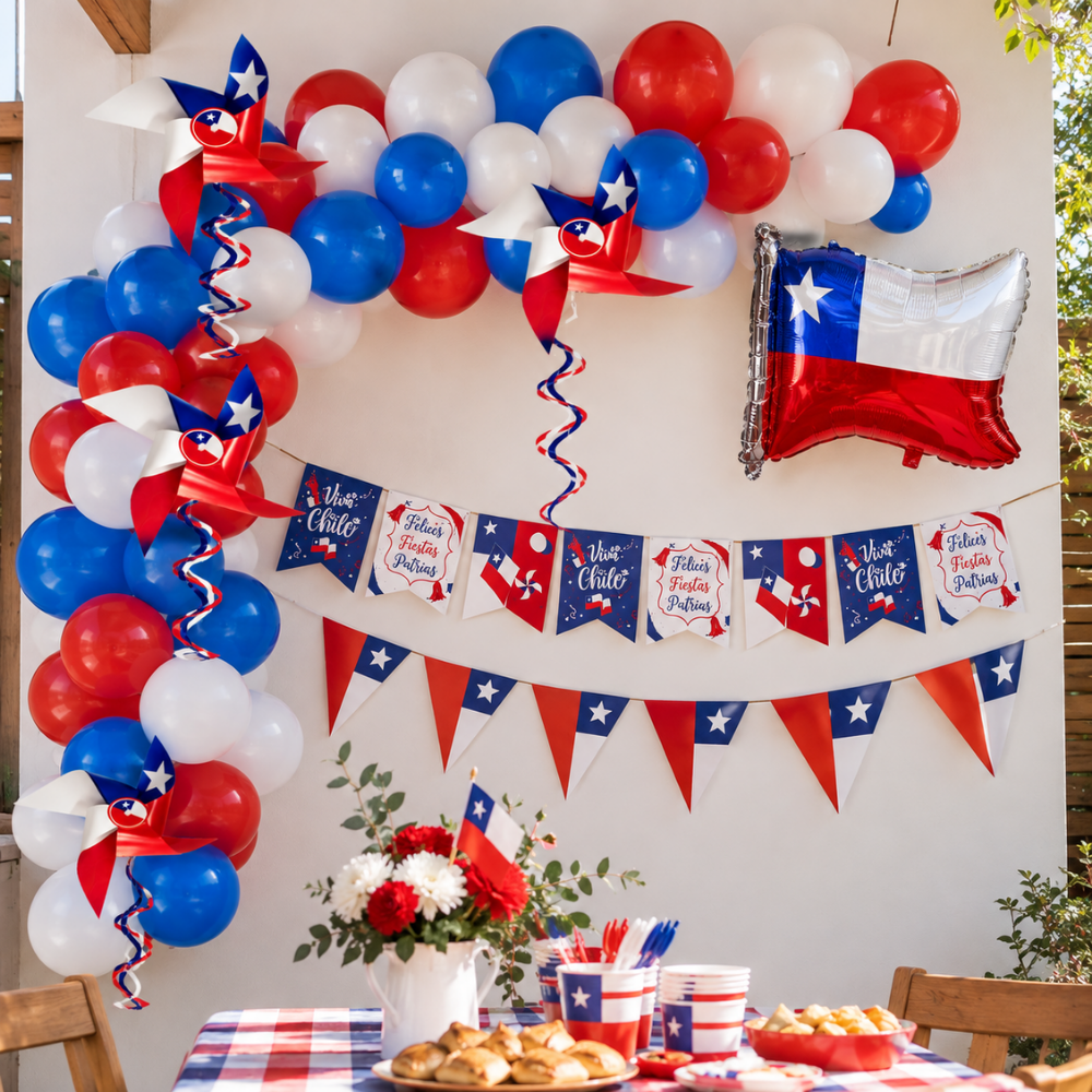 Set Decoración Fiestas Patrias Viva Chile