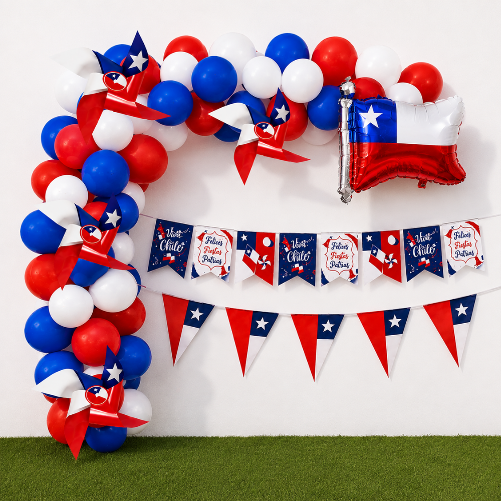 Set Decoración Fiestas Patrias Viva Chile
