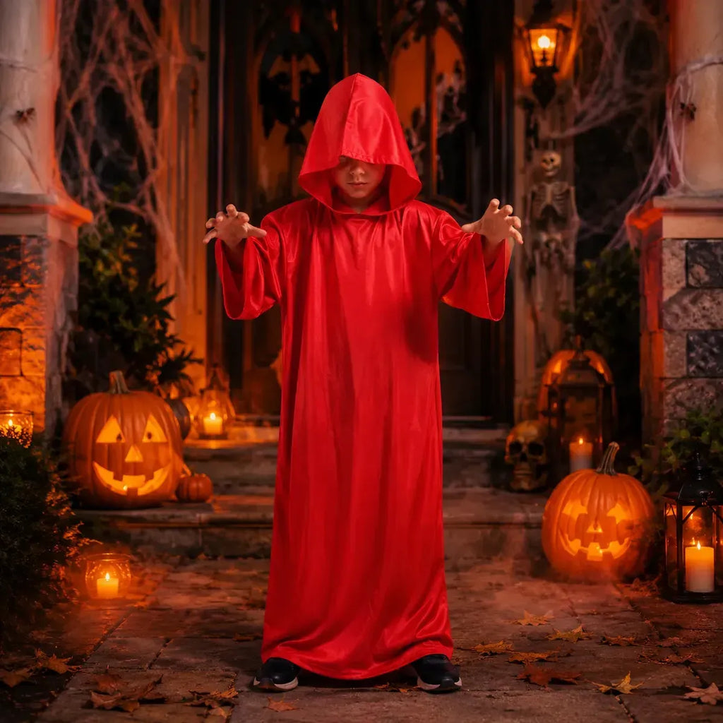 Túnica con Capucha Roja Niño