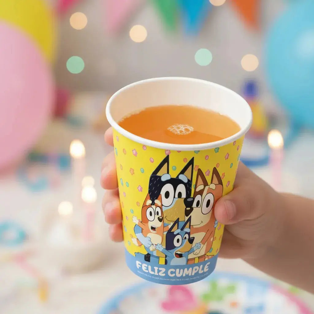 Pack Decoración Cumpleaños Bluey para 36 personas