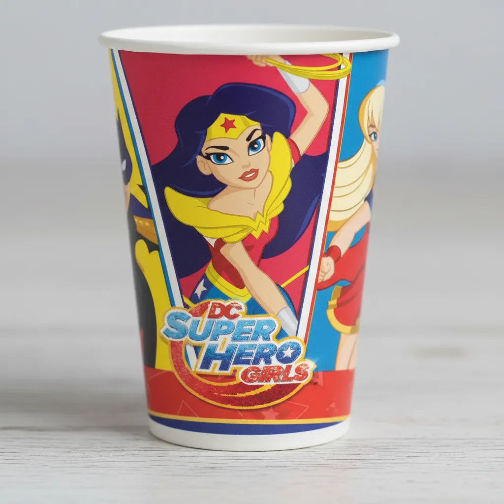 Pack Decoración Cumpleaños Super Hero Girls para 12 Personas