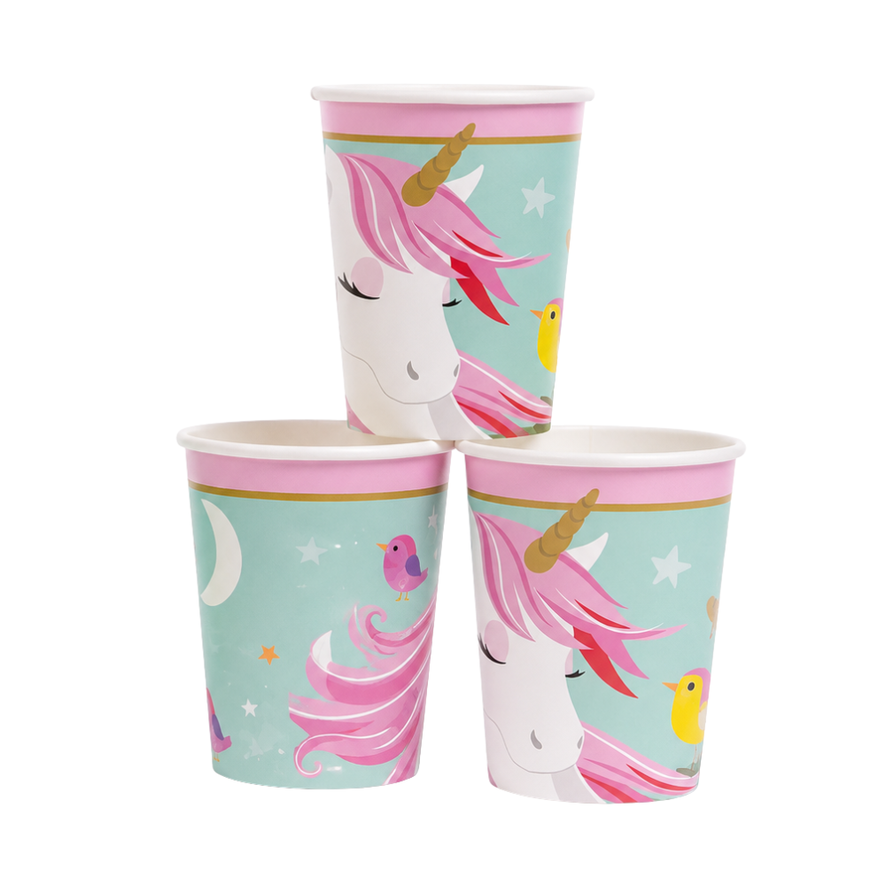 Vaso Unicornio Encantado x 6