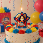 Pack Decoración Cumpleaños Super Hero Girls para 12 Personas